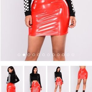 Boot Camp Skirt - Red FashionNova